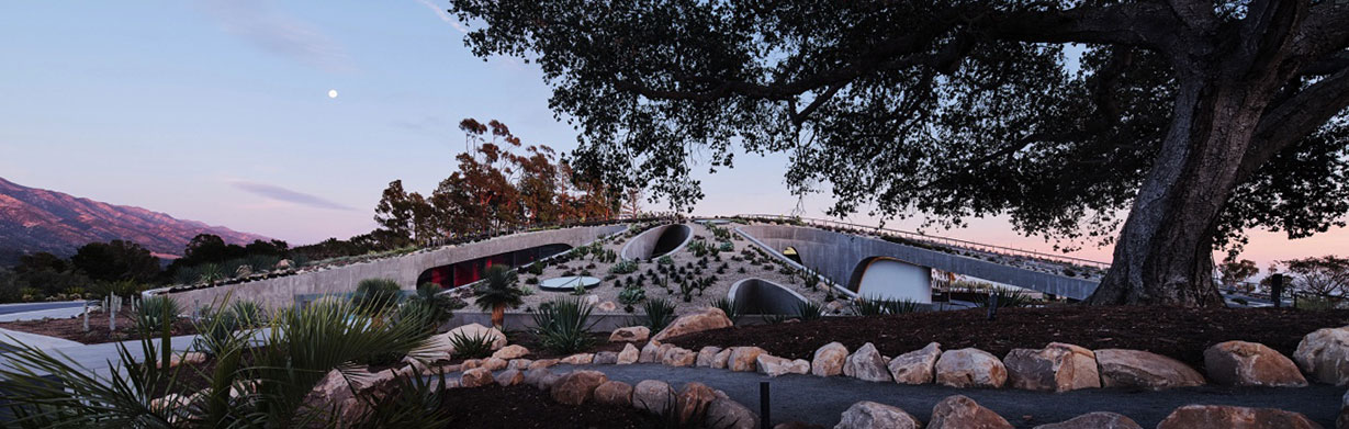 hillhouse montecito at dusk